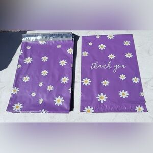 100 Purple Floral Poly Mailers